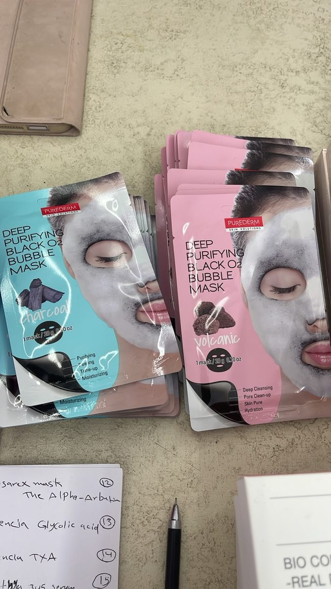 PUREDERM Deep Purifying Black O2 Bubble Mask
