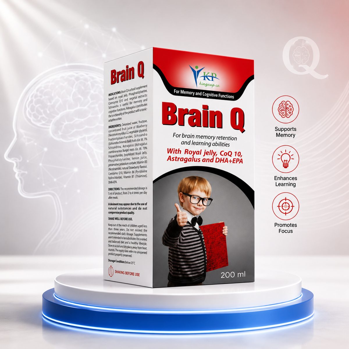Brain Q Syrup 200 ml
