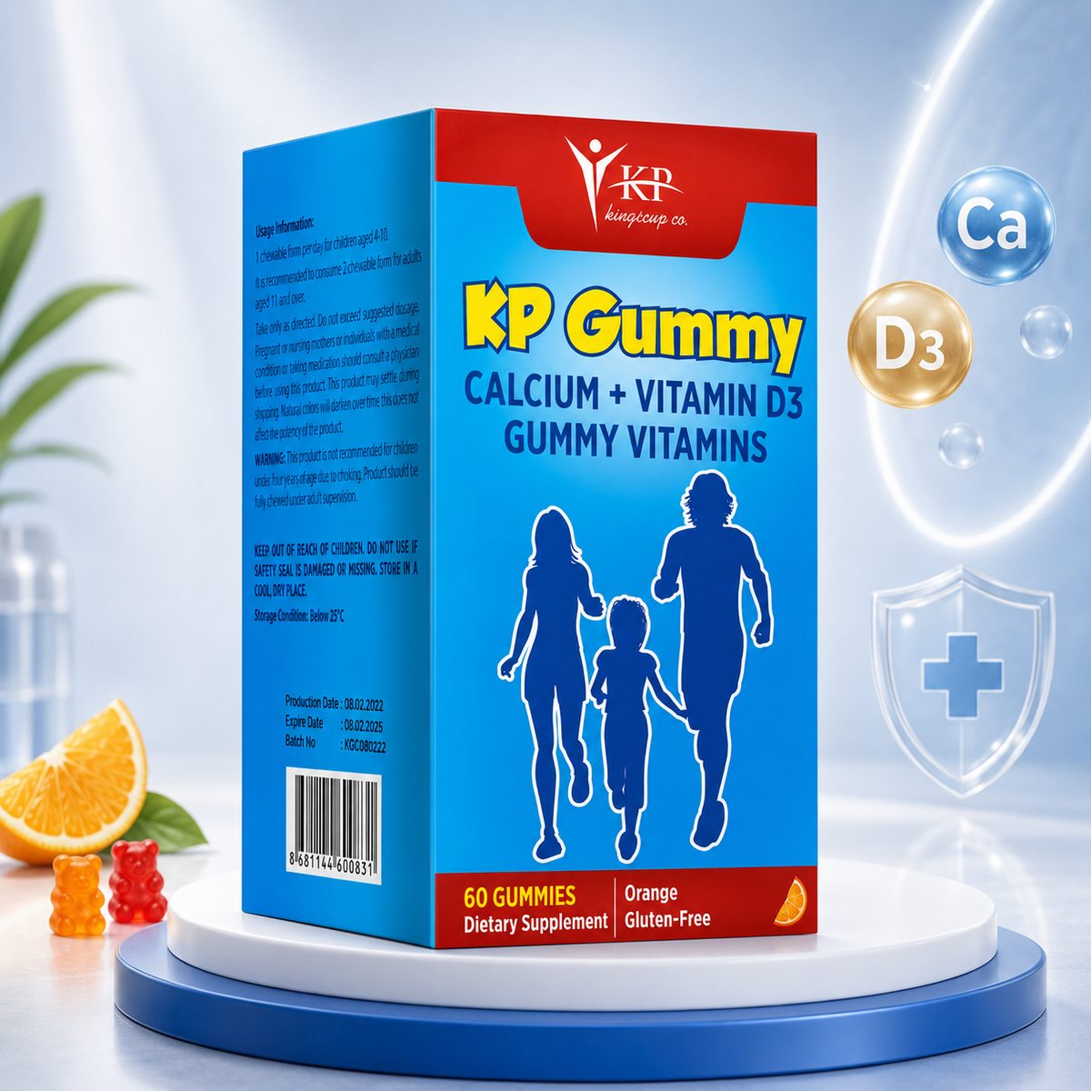 KP Gummy Calc.+Vita.D3 (60Gums)